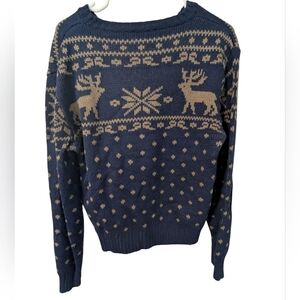 Vintage, caribou Sweater, Pure Wool